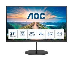 Skjerm - 27" AOC U27V4EA - 3840x2160 - 60Hz - IPS - U27V4EA