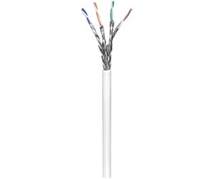 Nettverkskabel - CAT 6 network cable S/FTP (PiMF) white 305 m - 4040849942181