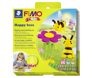 Hobbyartikler - Staedtler Set Mod.clay Fimo kids F&P H. Bees - 8034 27 LZ