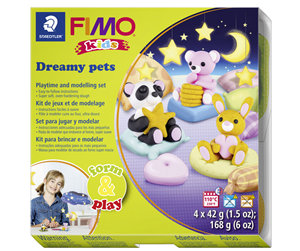 Hobbyartikler - Staedtler Set Mod. clay Fimo kids F&P Dreamy - 8034 28 LZ