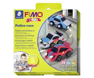 Hobbyartikler - Staedtler Set Mod.clay Fimo kids F&P P. Race - 8034 29 LZ