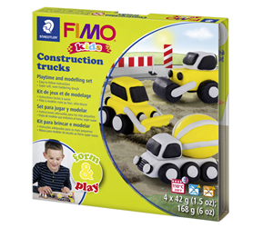 Hobbyartikler - Staedtler Set Mod. clay Fimo kids F&P Constru - 8034 30 LZ