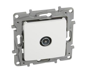 Switch - Legrand Niloe antenneudtag slutdåse han-stik (Hvid) - 764551