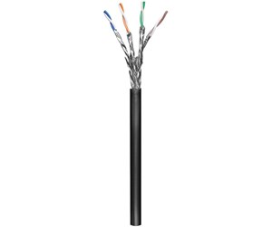 Nettverkskabel - CAT 6 outdoor network cable S/FTP (PiMF) black - 4040849571954