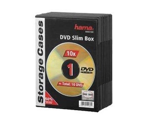 Lagrings-tilbehør - Hama storage DVD slim jewel case - 51181