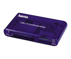 Flashminneadapter - Hama USB 2.0 30 in 1 CardReaderWriter - card reader - USB 2.0 - 55348