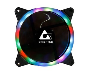 Kabinettvifte - Chieftec AF-12B-3P - Kabinettvifte - 120mm - Svart - AF-12RGB