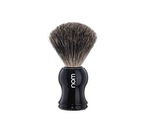 Barberingsutstyr - nom GUSTAV shaving brush Pure Badger Black - GUSTAV 81 BL