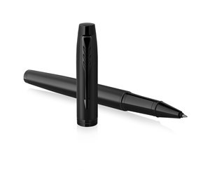 Skrive- & Tegneverktøy - Parker IM Rollerball Pen | Matte Black with Black Trim | Fine Point with Black Ink Refill | Gift Box - 2127743