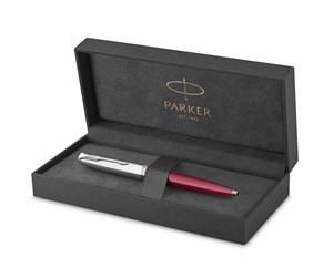 Skrive- & Tegneverktøy - Parker 51 Ballpoint Pen | Burgundy Barrel with Chrome Trim | Medium Point with Black Ink Refill | Gift Box - 2123498