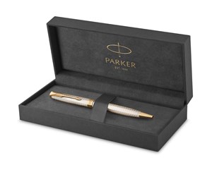 Skrive- & Tegneverktøy - Parker Sonnet Ballpoint Pen | Silver Mistral | Medium Point | Gift Box - 2119796