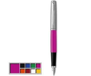 Skrive- & Tegneverktøy - Parker Jotter Originals Fountain Pen | Classic Magenta Finish | Medium Nib | Blue & Black Ink - 2096860