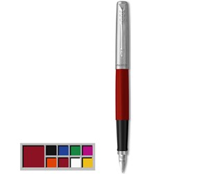 Skrive- & Tegneverktøy - Parker Jotter Originals Fountain Pen | Classic Red Finish | Medium Nib | Blue & Black Ink - 2096872