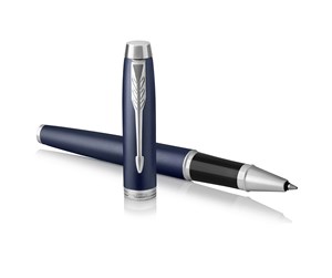 Skrive- & Tegneverktøy - Parker IM Rollerball Pen | Matte Blue | Fine Point Black Ink | Gift Box - 1931661