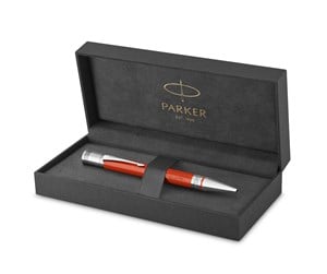 Skrive- & Tegneverktøy - Parker Duofold Ballpoint Pen | Classic Big Red Vintage | Medium Point Black Ink Refill | Premium Gift Box - 1931379