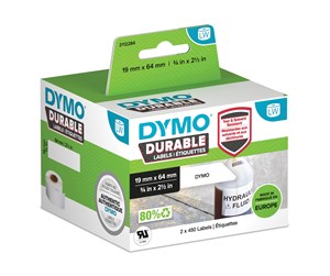 Papir, Fotopapir & Etiketter - DYMO LabelWriter Durable strekkode etiketter 19mm x 64mm - 2112284