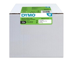 Papir, Fotopapir & Etiketter - DYMO LW adresseetiketter, 28mm x 89mm, 12 ruller med 130 stk. (1560 stk. i alt) - 2093091