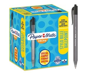 Skrive- & Tegneverktøy - Paper Mate InkJoy 100RT Retractable Ballpoint Pens | Medium Point (1.0mm) | Black | 100 Count - S0977430