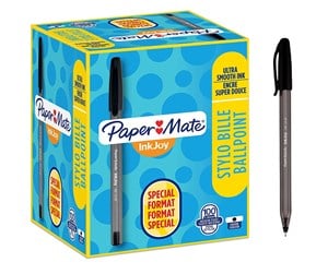 Skrive- & Tegneverktøy - Paper Mate InkJoy 100ST Ballpoint Pens | Medium Point (1.0 mm) | Black | 100 Count - S0977410