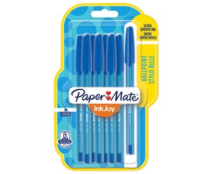 Skrive- & Tegneverktøy - Paper Mate InkJoy 100ST Ballpoint Pens | Medium Point (1.0mm) | Blue Ink | 8 Count - 1956742