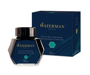 Skrive- & Tegneverktøy - Waterman Fountain Pen Ink | Harmonious Green | 50ml Bottle - S0110770