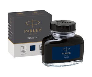 Skrive- & Tegneverktøy - Parker Fountain Pen Ink Bottle | Blue-Black QUINK Ink | 57 ml Fountain Pen Refill - 1950378