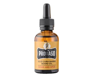 Ansiktspleie - PRORASO Beard oil Wood & Spice - 30 ml. - 400740