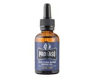 Ansiktspleie - PRORASO Beard Oil Azur Lime - 30 ml. - 400741