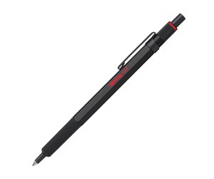 Skrive- & Tegneverktøy - Rotring 600 Ballpoint Pen | Medium Point | Black Ink | Black Barrel with Non-Slip Knurled Grip | Refillable - 2032577