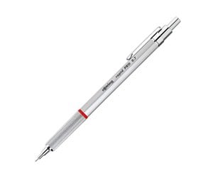 Skrive- & Tegneverktøy - Rotring Rapid Pro Mechanical Pencil | HB 0.7 mm Lead Propelling Pencil | Reduced Lead Breakage | Silver Chrome Full-Metal Barrel - 1904256