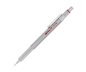 Skrive- & Tegneverktøy - Rotring 600 Mechanical Pencil | 0.7 mm | Silver All-Metal Body Propelling Pencil | Non-Slip Knurled Grip & Hexagonal Barrel - 1904444