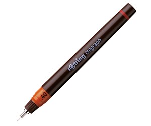 Skrive- & Tegneverktøy - Rotring Isograph Technical Drawing Pen | 0.40 mm | Refillable Fineliner Pen - 1903491