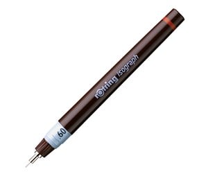 Skrive- & Tegneverktøy - Rotring Isograph Technical Drawing Pen | 0.60 mm | Refillable Fineliner Pen - 1903493