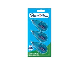 Tape & Lim - Paper Mate Liquid Paper DryLine Mini Correction Tape | 5mm x 6m | Blue | 3 Count - 2115310