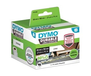 Printertilbehør blekk/toner - DYMO LabelWriter Durable store hylleetiketter 59mm x 190mm - 2112288