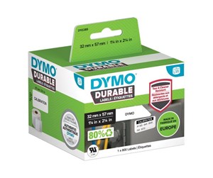 Papir, Fotopapir & Etiketter - DYMO LabelWriter Durable medium multifunksjonelle etiketter 57mm x 32mm - 2112289