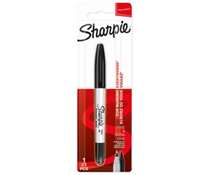 Skrive- & Tegneverktøy - Sharpie Marker  TwinTip EF/F black 1 Count - 1985877