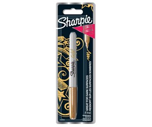 Skrive- & Tegneverktøy - Sharpie Permanent Marker | Fine Tip | Gold | 1 Count - 1986003