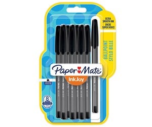 Skrive- & Tegneverktøy - Paper Mate InkJoy 100ST Ballpoint Pens | Medium Point (1.0mm) | Black | 8 Count - 1956739