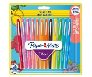 Skrive- & Tegneverktøy - Paper Mate Flair Scented Felt Tip Pens | Assorted Sunday Brunch Scents and Colours | Medium Point (0.7mm) | 12 Count - 2138467