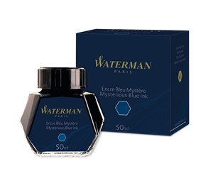 Skrive- & Tegneverktøy - Waterman Fountain Pen Ink | Mysterious Blue | 50ml Bottle - S0110790