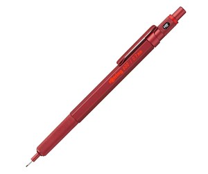 Skrive- & Tegneverktøy - Rotring rOtring 6 Mechanical Pencil | .7 mm | Red All-Metal Body Propelling Pencil | Non-Slip Knurled Grip & Hexagonal Barrel - 2114262