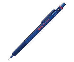 Skrive- & Tegneverktøy - Rotring 600 Mechanical Pencil | 0.5 mm | Blue All-Metal Body Propelling Pencil | Non-Slip Knurled Grip & Hexagonal Barrel - 4114266