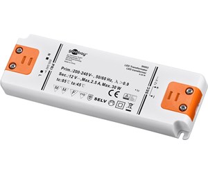 Drivere, spoler og transformatorer - Pro LED Transformer 12 V (DC)/30 W 30 W orange-white - 4040849300035