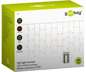 Lamper - Goobay Lysgardin med 300 LED, 5 m, hvit - 4040849579424