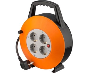 Kabeltrommel - Pro Cable reel 15 m orange-black - with 4 protective - 4040849713545