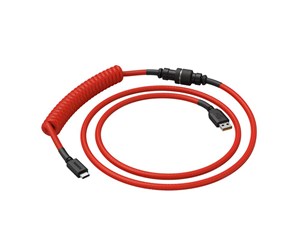 Tastatur - Glorious Coiled Cable - Crimson Red - Upgrade Accessories - Rød - GLO-CBL-COIL-RED