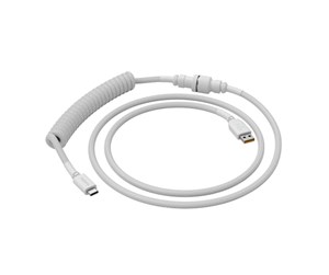 Tastatur - Glorious Coiled Cable - Ghost White - Upgrade Accessories - Hvit - GLO-CBL-COIL-WHITE