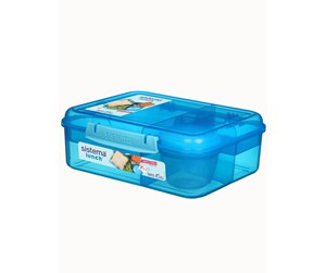 Kjøkkentilbehør - Sistema Bento Lunch 1.65 litre - Blue - 41690