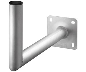 Veggmontering, AV-braketter & AV-møbler - Pro Aluminium SAT dish wall bracket grey - with 450 m - 4040849673023